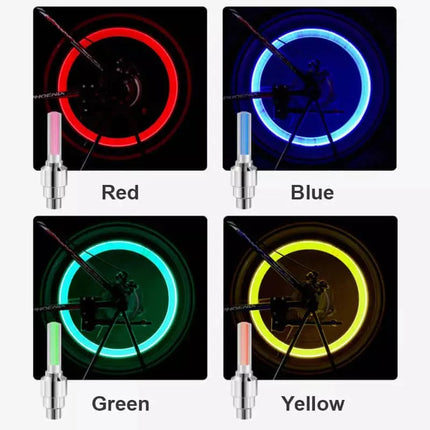 BikeGlow™ Fietsventielverlichting LED | Veilig zichtbaar tijdens nachtelijke ritten
