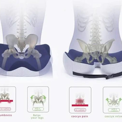 ComfortCore™ Zitkussen | Ergonomische ondersteuning voor comfortabel zitten, thuis en onderweg