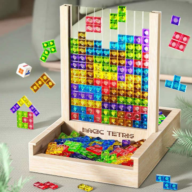 TetraFun™ Puzzelspel | Leerzaam speelplezier voor het hele gezin