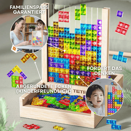 TetraFun™ Puzzelspel | Leerzaam speelplezier voor het hele gezin