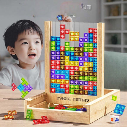 TetraFun™ Puzzelspel | Leerzaam speelplezier voor het hele gezin