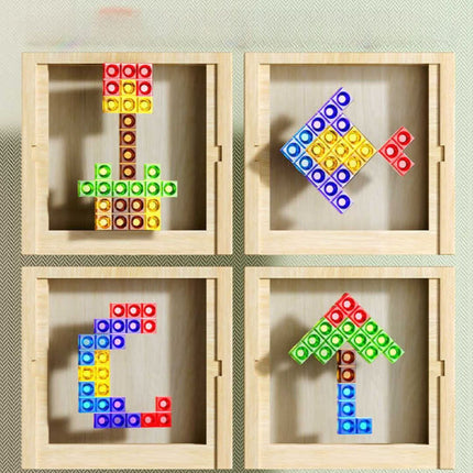 TetraFun™ Puzzelspel | Leerzaam speelplezier voor het hele gezin