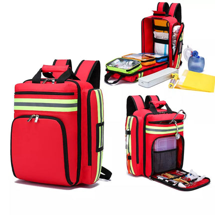 RescuePack™ EHBO- en Survivalrugzak | Georganiseerd, waterdicht en klaar voor elke noodsituatie