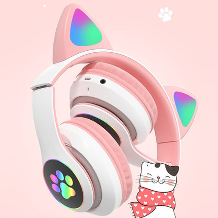 KittyBeats™ LED Kattenhoofdtelefoon | Speels design met draadloos luistercomfort