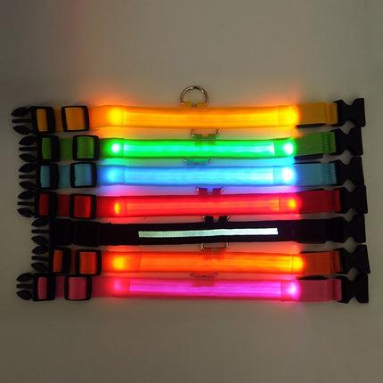 GlowSafe™ LED Hondenhalsband | Maximale zichtbaarheid en veiligheid in het donker