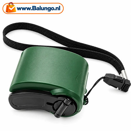 CrankCharge™ Noodlader met handslinger | NOOIT MEER ZONDER STROOM, waar je ook bent!