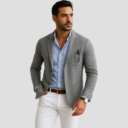 ClassicFit™ Heren Blazer met Reverskraag | Tijdloze elegantie voor elke gelegenheid