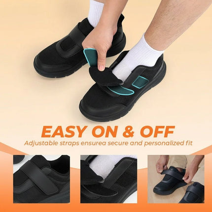 CAREMAN™ Heren Comfort Schoenen | Extra Brede Pasvorm voor Optimale Steun
