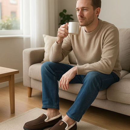 WoolComfort™ Heren Loafers | Warme en stijlvolle schoenen voor koude dagen