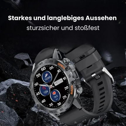 TitanX CombatFit S45™ Heren Smartwatch | Robuust, stijlvol en met Hartslagmonitor