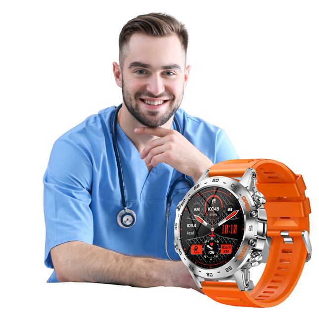 TitanX CombatFit S45™ Heren Smartwatch | Robuust, stijlvol en met Hartslagmonitor