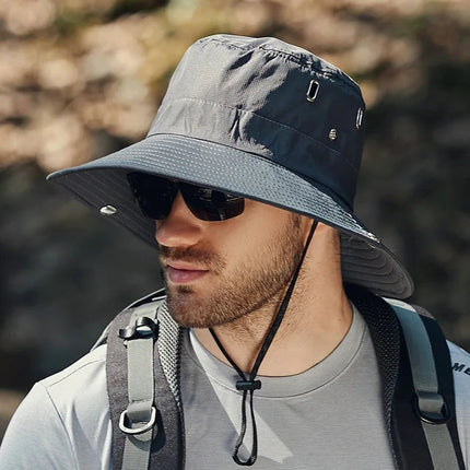 Bram™ Heren Vissershoed met Brede Rand | Maximale zonbescherming en comfort voor elke outdoor dag