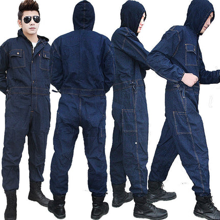 DenimWork™ Heren Werkoveralls Spijkerstijl | Robuust, stijlvol en klaar voor elke werkdag