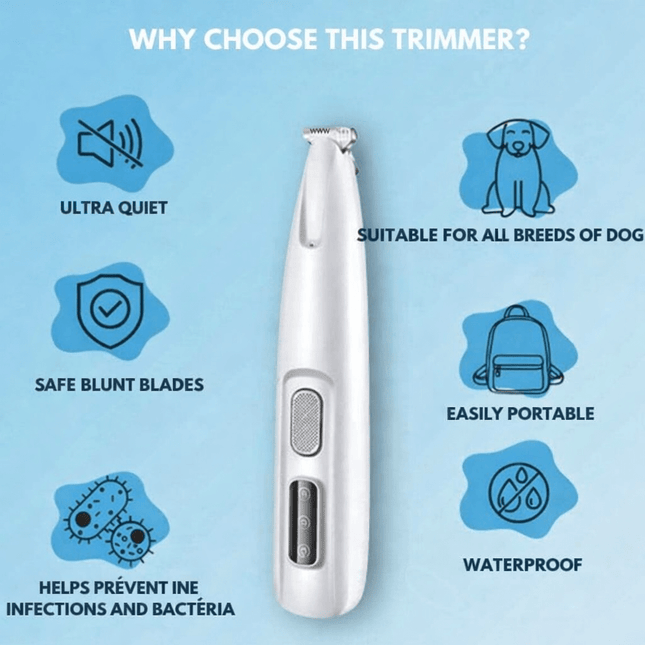 PawTrim™ Hondentrimmer | Veilig en stressvrij trimmen van gevoelige zones