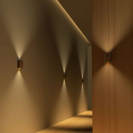 Houten Lamp met Bewegingssensor en Oplaadbare Batterij