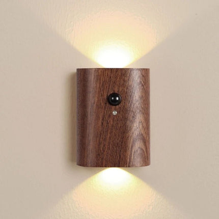 Houten Lamp met Bewegingssensor en Oplaadbare Batterij