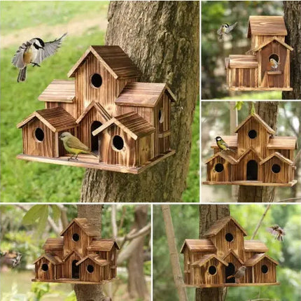 BirdNest™ Houten Vogelhuisje | Creëer een veilige en gezellige plek voor tuinvogels