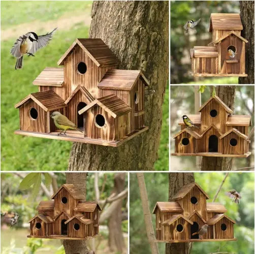 BirdNest™ Houten Vogelhuisje | Creëer een veilige en gezellige plek voor tuinvogels