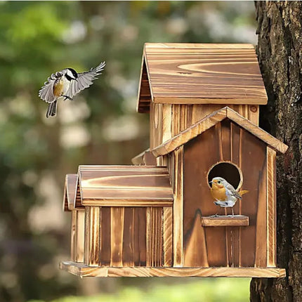 BirdNest™ Houten Vogelhuisje | Creëer een veilige en gezellige plek voor tuinvogels