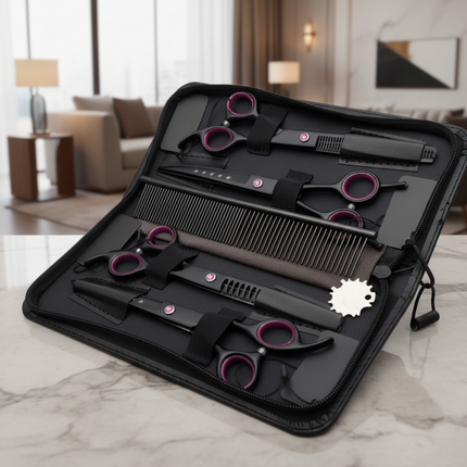 GroomPro™ Schaarset | Professionele vachtverzorging voor huisdieren