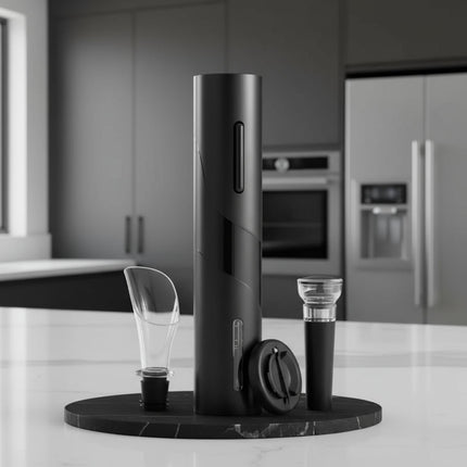 WineEase™ Kurkentrekker Set | Open, schenk en bewaar wijn moeiteloos in stijl