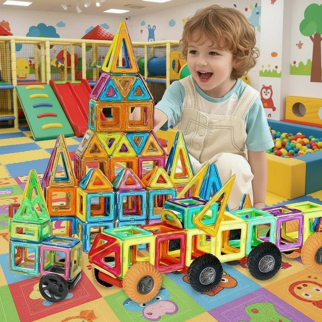 FunniBlox™ Bouwstenen | Bouw, ontdek en leer spelenderwijs met magnetisch speelplezier