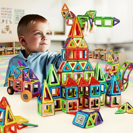 FunniBlox™ Bouwstenen | Bouw, ontdek en leer spelenderwijs met magnetisch speelplezier