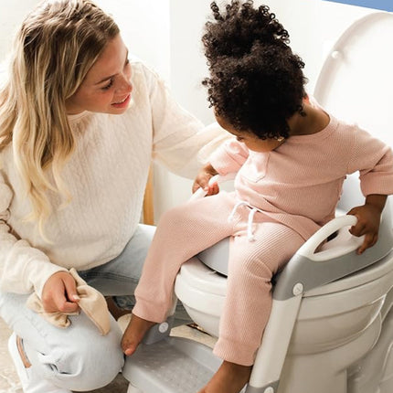 KiPottyStep™ Kinder Toiletbril met Ladder | Zelfstandig en veilig leren naar het toilet gaan