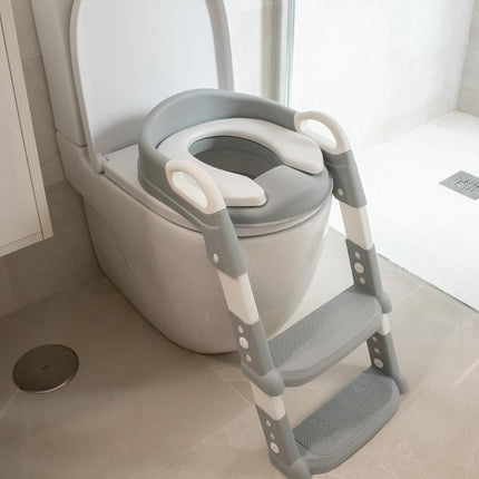 KiPottyStep™ Kinder Toiletbril met Ladder | Zelfstandig en veilig leren naar het toilet gaan