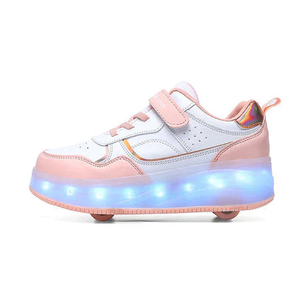 RollStep™ Rolschaatsen Sneakers voor Kinderen | Lopen én rollen in één speelse schoen