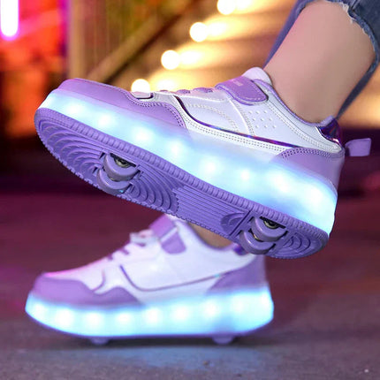 RollStep™ Rolschaatsen Sneakers voor Kinderen | Lopen én rollen in één speelse schoen