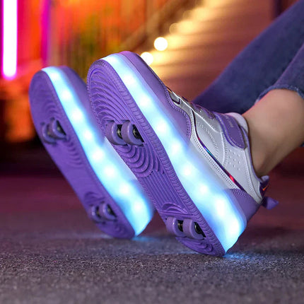 RollStep™ Rolschaatsen Sneakers voor Kinderen | Lopen én rollen in één speelse schoen