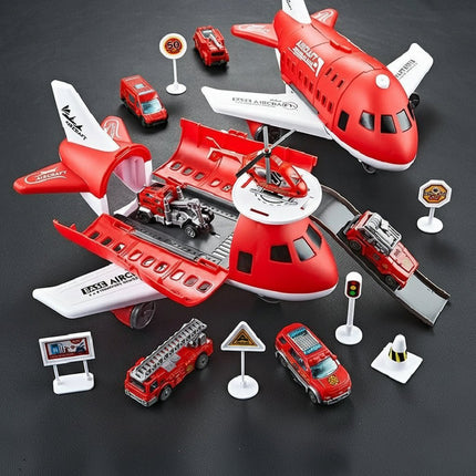 AEROTOWN Speelset | Vliegtuig en Voertuigen voor Kinderen