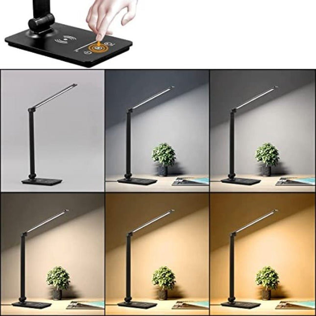 ArcaLite™ Bureaulamp | Slim licht en draadloos opladen voor jouw werkplek