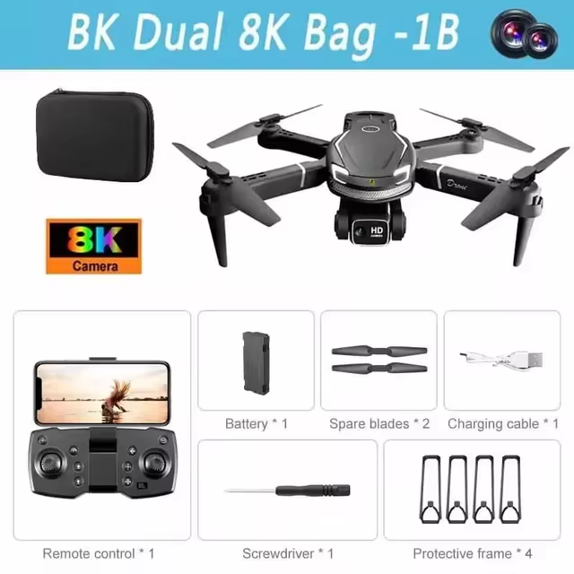SkyV88™ Mini Drone met GPS en 8K Camera | Leg haarscherpe luchtbeelden vast als een pro