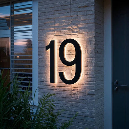 LumiNumber™ LED Huisnummers | Maak je huis dag en nacht direct zichtbaar