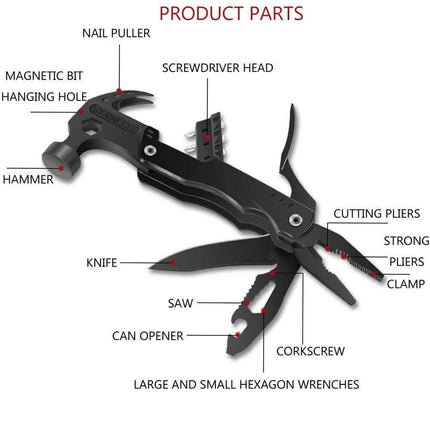 TrailMaster™ Multi-Tool 14-in-1 | Altijd voorbereid op elk outdoor avontuur
