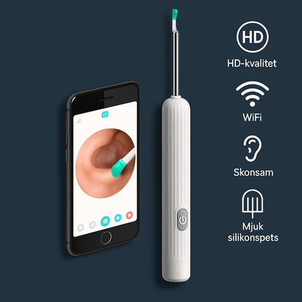 EarClean Pro™ Oorreiniger met Camera | Veilig en nauwkeurig oorsmeer verwijderen met zicht
