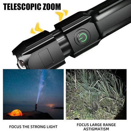 PowerBeam™ Zaklamp | Krachtige verlichting voor outdoor, noodsituaties en dagelijks gebruik
