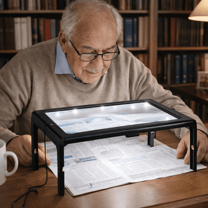 TextDesk™ Tafelloep | Lees handsfree en vergroot teksten moeiteloos