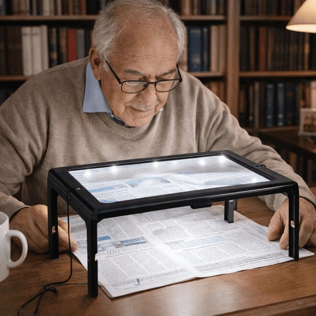TextDesk™ Tafelloep | Lees handsfree en vergroot teksten moeiteloos