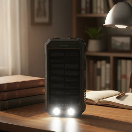 SolarCharge™ Powerbank | Altijd stroom, waar je avontuur je ook brengt