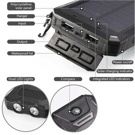 SolarCharge™ Powerbank | Altijd stroom, waar je avontuur je ook brengt
