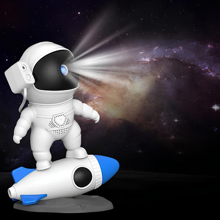 AstroGlow™ Astronaut Projectorlamp | Creëer een magische sterrenhemel met muziek en sfeer