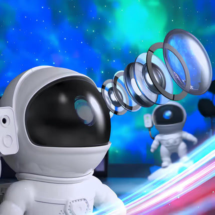 AstroGlow™ Astronaut Projectorlamp | Creëer een magische sterrenhemel met muziek en sfeer