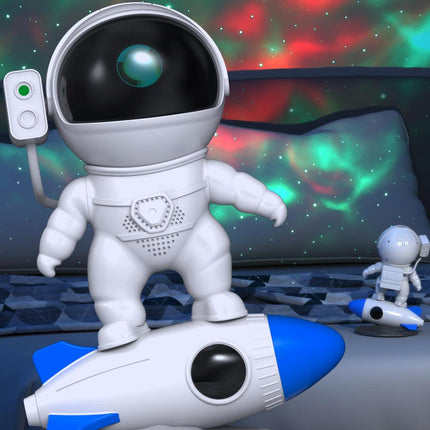 AstroGlow™ Astronaut Projectorlamp | Creëer een magische sterrenhemel met muziek en sfeer