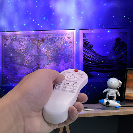 AstroGlow™ Astronaut Projectorlamp | Creëer een magische sterrenhemel met muziek en sfeer