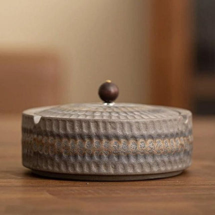 ZenAsh™ Retro Asbak met Deksel | Stijlvol roken zonder geur en rommel