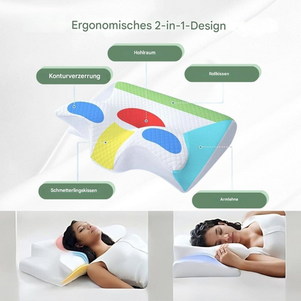 SleepAlign™ Ergonomisch Kussen | Diepe slaap en perfecte ondersteuning voor elke houding