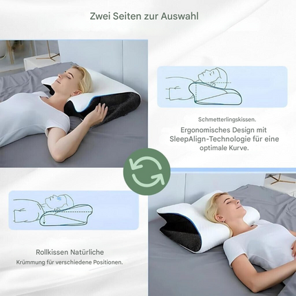 SleepAlign™ Ergonomisch Kussen | Diepe slaap en perfecte ondersteuning voor elke houding